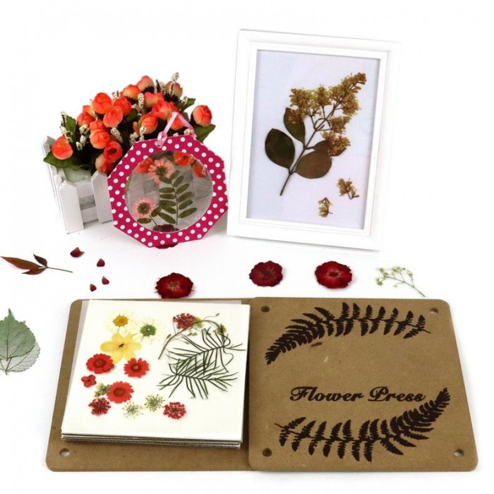 Wooden Flower Press Kit - Educational DIY Supplies for Kids