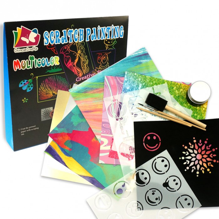 Rainbow Magic Scratch Art Paper Kit for Kids