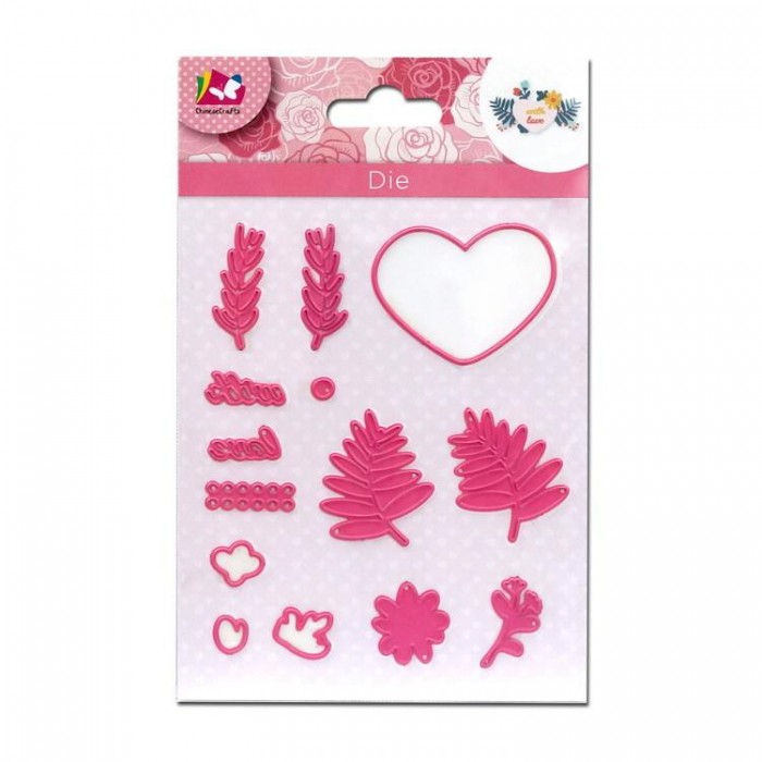 Floral & Heart Metal Cutting Dies for Scrapbooking