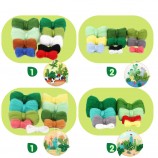 New Wool Felt Needle Felting Kit DIY Plant Embroidery Stretch Set