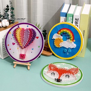 Kids DIY String Art Kit, Educational Yarn Painting Craft Set