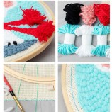 Custom DIY Wholesale New Arrival Cross Stitch Punch Needle Embroidery Set Kit for Adults
