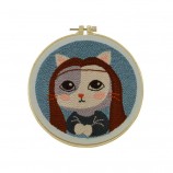 Kids DIY Latch Hook Embroidery Kit, Beginner Cross Stitch Craft Set