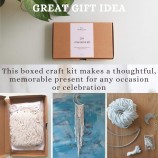 Handmade DIY Moon Wall Hanging Tapestry Boho Home Wall Decor Art Macrame Dream Catcher with Pearl Beads