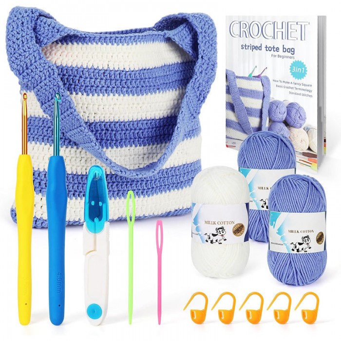 Wholesale Custom Stuffed Knitting Sets the Beginners Crochet Kit Animal DIY Crochet Kit Craft for Adults