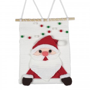 Santa Claus Crochet Tapestry Kit, Christmas Beginner Knitting Decor