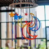 DIY Wind Chime Kit Home Decor Hanging Wooden Wind Chimes Kids Educational Toys