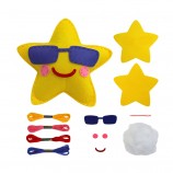 Kids Star Felt Sewing Kit, DIY Cartoon Animal Keychain Craft