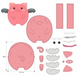 Hot Sale Creative Education Children Manual Toy Felt Cloth Sewing Toy DIY Toy Set