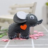 Kids Elephant Felt Sewing Kit, Customizable Stuffed Animal Craft
