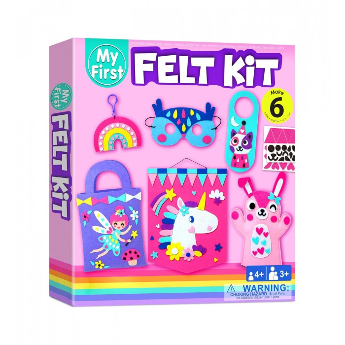 DIY Handmade Felt Tote Toy Kids' First Easy Sewing Bag Kit Creative Paste Arts and Crafts