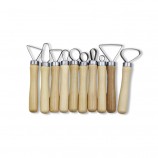 DIY Wood & Metal Clay Sculpting Tools Basic Pottery Carving Tool Kit