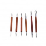 DIY Clay Sculpting & Pottery Tool Kit, Wood & Metal Set