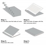 Wholesale Custom Refillable Inner Paper Color Disc Binding Weekly Monthly Planner Disc Wooden Box