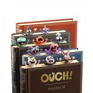 3D Animal Bookmarks, Funny Kawaii Cat Panda Markers for Kids