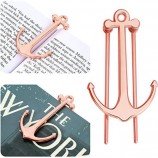 Creative Rose Gold Metal Page Holder Anchor Bookmark