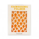 Custom Plastic Design Card Clear Craft Embossing Folders for Card Making