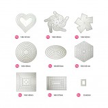 Wholesale Geometric Figure Paper Craft Die Cuts for Card Making
