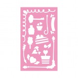 Cut Designs Drawing Stencils Kit for Kids, OEM Design Drawing Plastic Stencils Set for Kids