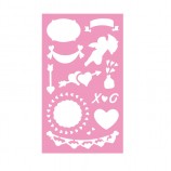 Cut Designs Drawing Stencils Kit for Kids, OEM Design Drawing Plastic Stencils Set for Kids