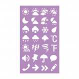 Eco Friendly PP Material DIY Decorative Stencil Template