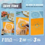 Custom Mandala Dot Drawing Template DIY Kids Drawing Art Stencil