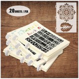 Laser Cut PET Material Geometric Pattern Screen Printing Stencil