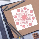 Reusable Stencil Laser Cut Painting Template Floor Wall Tile Fabric Flower Drawing Stencils Tile Painting Stencils