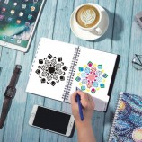 Reusable Stencil Laser Cut Painting Template Floor Wall Tile Fabric Flower Drawing Stencils Tile Painting Stencils