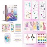 DIY Paper Craft Kit Princesses Poke Art Puzzle Puncture Painting Book Inspired Handmade Arts and Craft