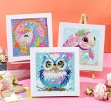 DIY Children's Handmade Sticker Painting Frame Full Drill Diamond Painting Elementary Level Creative Paste Toys
