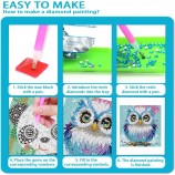 DIY Children's Handmade Sticker Painting Frame Full Drill Diamond Painting Elementary Level Creative Paste Toys