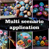 DIY Glow in the Dark Acrylic Paint Kit Non-Toxic Rock Painting Model Coloring Toys