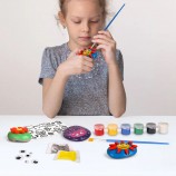 Diy Non-Toxic Rock Painting Kit Nature Stone Art and Craft Drawing Toy Set Model Coloring Toys