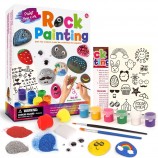 DIY Rocks & Waterproof Paint Creativity Arts & Crafts DIY Supplies Kit for Kids Rock Painting Kit