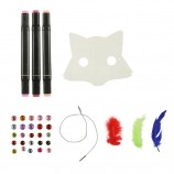 Bulk Blank Paper Animal Mask DIY Craft Kit for Kids, Painting & Decorating Set for Party, Cosplay & Halloween