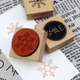 Wooden Handle Custom Decorative Rubber Stamps for DIY Crafts & Scrapbooking