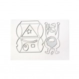 Christmas Clear Silicone Stamp Set - Holiday Themed Stamps for Scrapbooking & Card Making