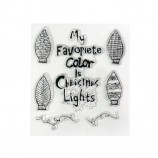 Christmas Clear Silicone Stamp Set - Holiday Themed Stamps for Scrapbooking & Card Making