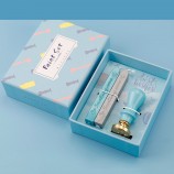 Macaron Wax Seal Stamp Set - Cute Fire Paint Wax Gift Box for Birthday Gifts