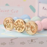 Macaron Fire Paint Wax Seal Stamp Gift Set - Creative Birthday Craft Kit