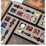 Vintage Fire Lacquer Wax Seal Stamp Set