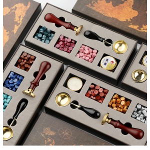 Vintage Fire Lacquer Wax Seal Stamp Set