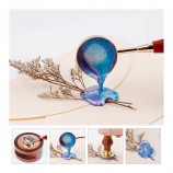 Colorful Octagonal Wax Seal Beads - Pastel Wax Sealing Beads in Jar Set