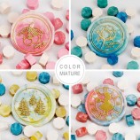 Colorful Octagonal Wax Seal Beads - Pastel Wax Sealing Beads in Jar Set