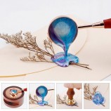Octagon Shaped Wax Seal Beads in Glass Bottle - All Colors for Stamp Sets