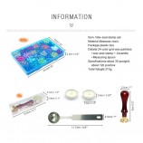 24 Colors Octagon Sealing Wax Beads Kit - Plastic Box Set for Wax Seal Stamps